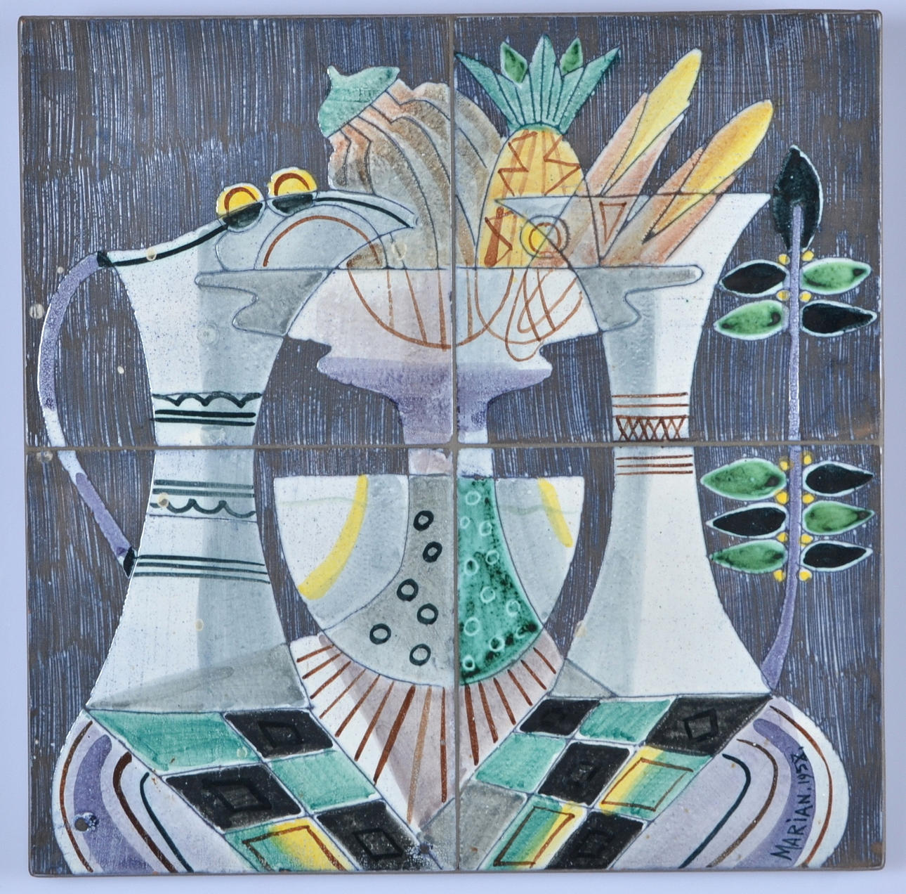 VÄGGPLATTA, keramik, Marian Zawadzki, Tilgmans.