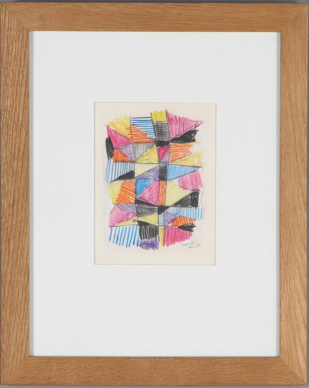 LARS ENGLUND. Komposition, blandteknik, signerad och daterad -55.