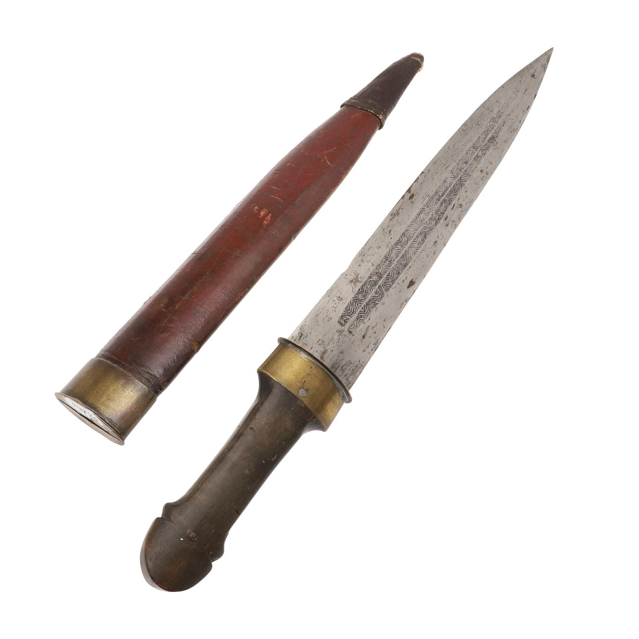 A 19TH CENTURY RUSSIAN KINDJAL KNIFE.