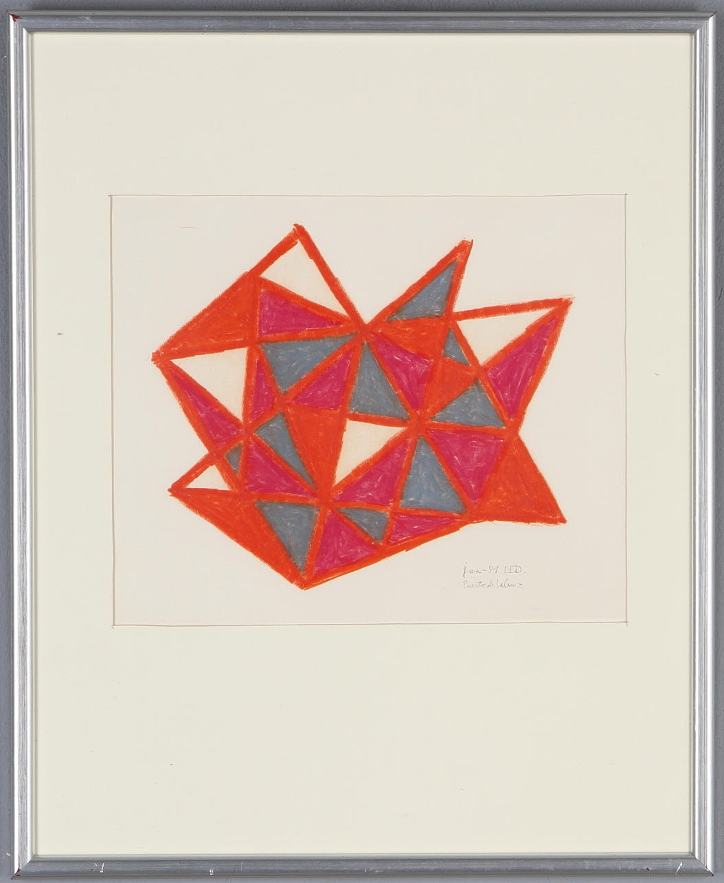 LARS ENGLUND. "Puerto de la Cruz", pastell, monogramsignerad och daterad -54.