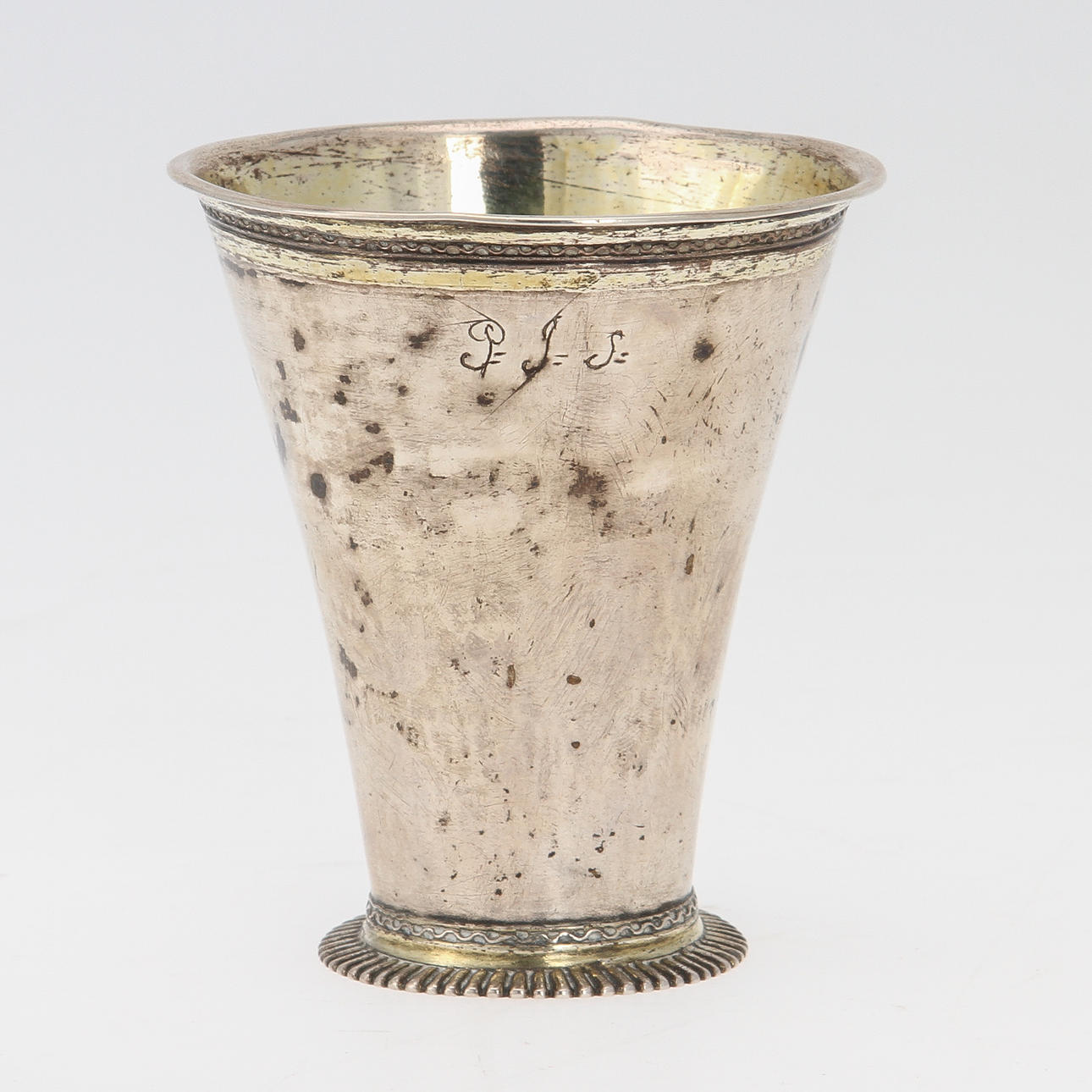 BÄGARE, silver, Niclas Warneck, Karlstad, verksam 1727 - 1780.