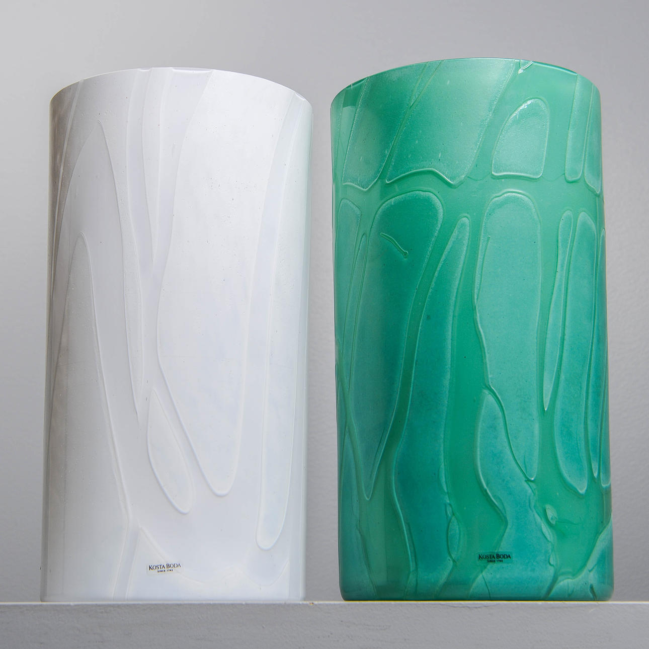 ANNA EHRNER. Vases, 2 pcs, including "Primavera", Kosta Boda.