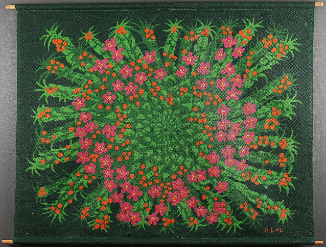 BONAD, textil, Ullas, 1960/70-tal. 85 x 105 cm.