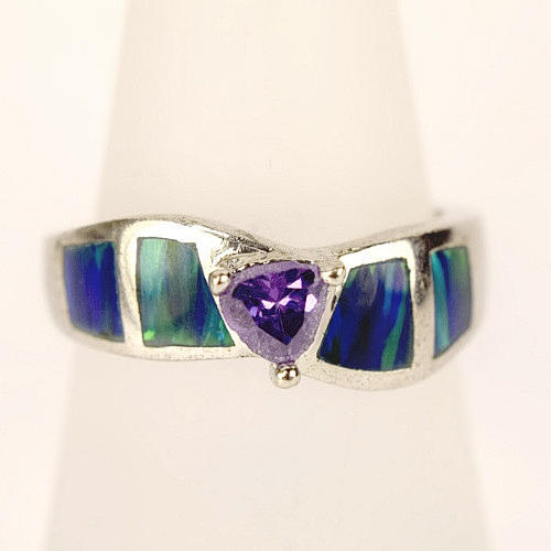 925 Silver (stämplad) rodierad ring, storlek 57, 4,07 gram.