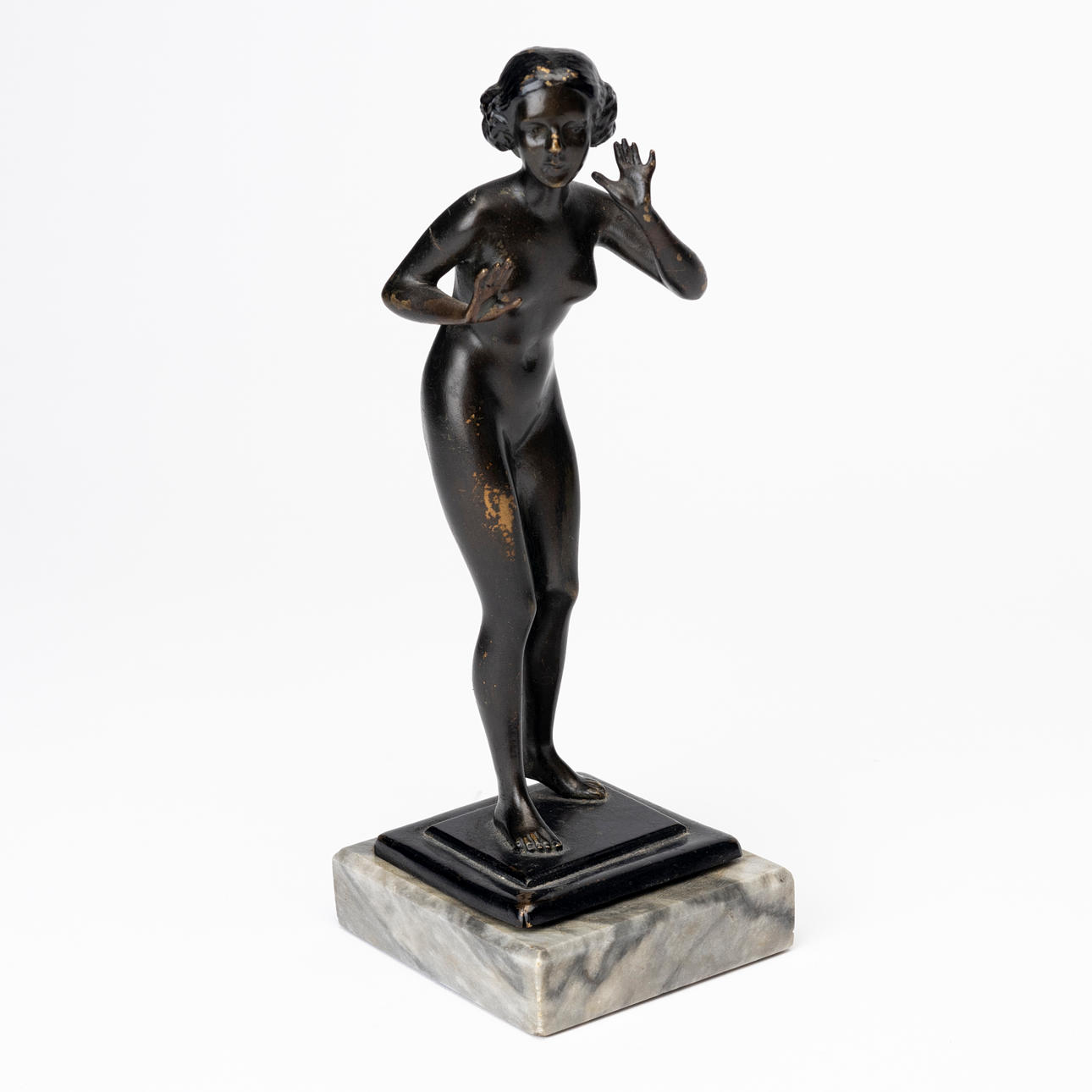 OKÄND KONSTNÄR. Sculpture, patinated bronze, unsigned.
