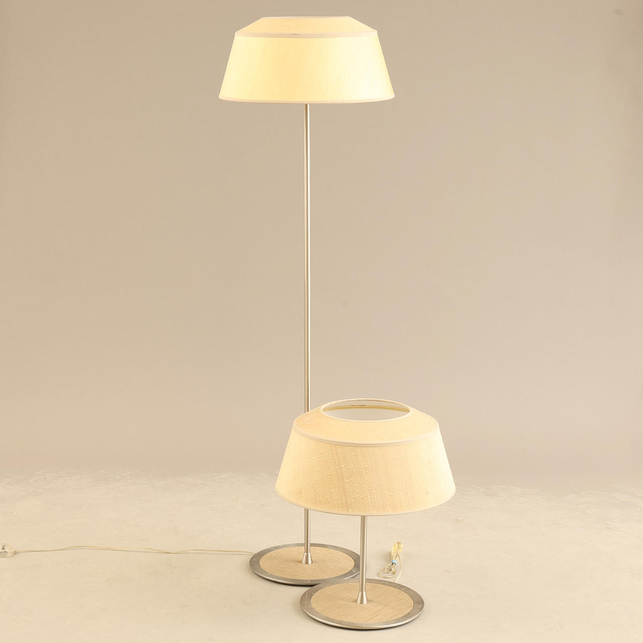 FLOOR LAMP and table lamp, Natuzzi, Italy.