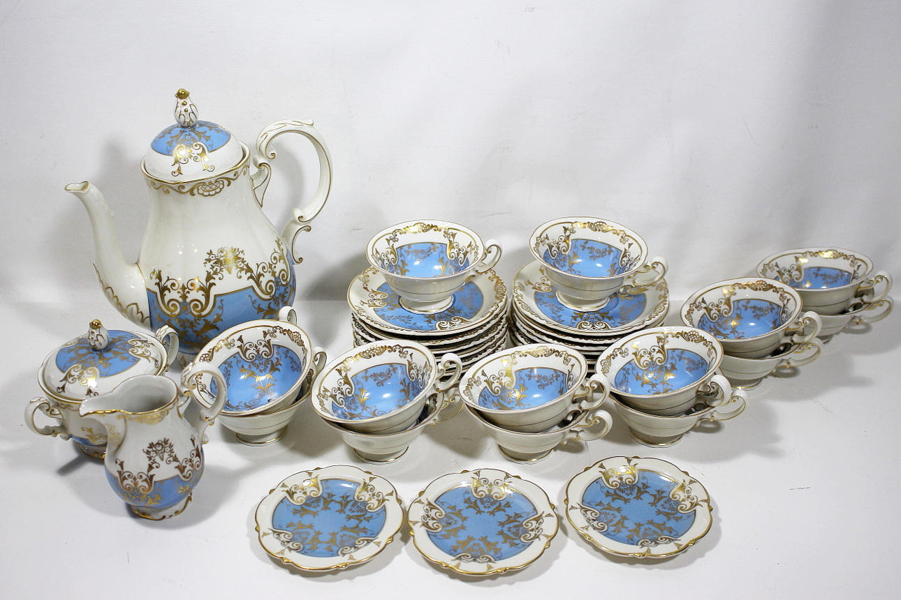 KAFFESERVIS, 34 delar, porslin, Tyskland.