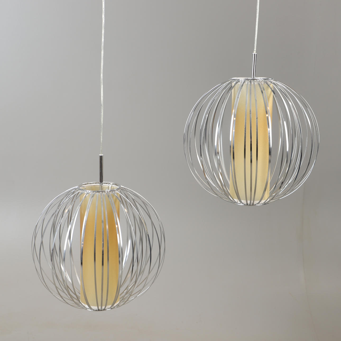 CEILING LAMPS, 1 pair, metal, Cottex, 2000s.