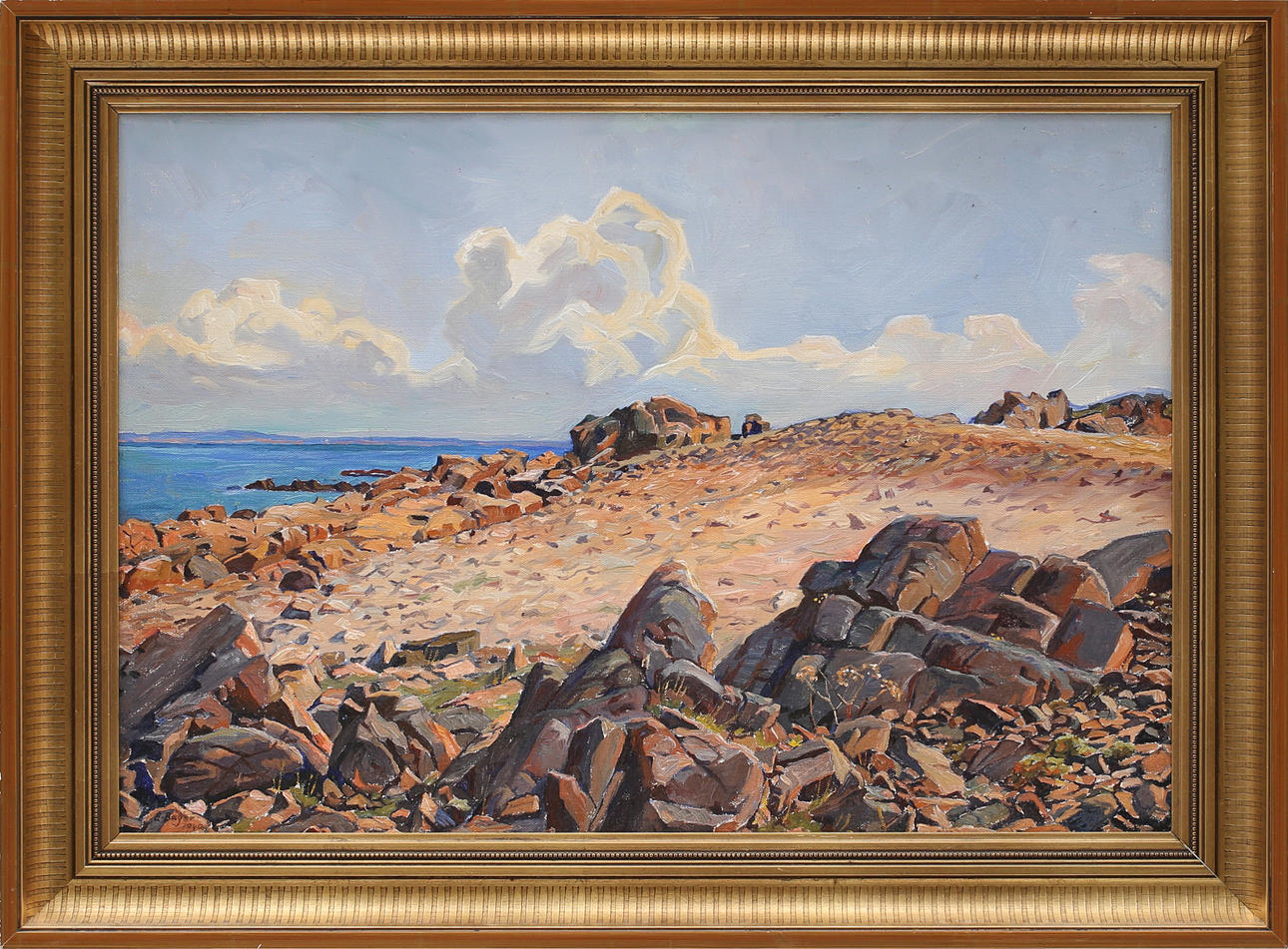 EINAR BAGER. Olja på duk, Skälderviken, signerad E Bager, daterad 1940.