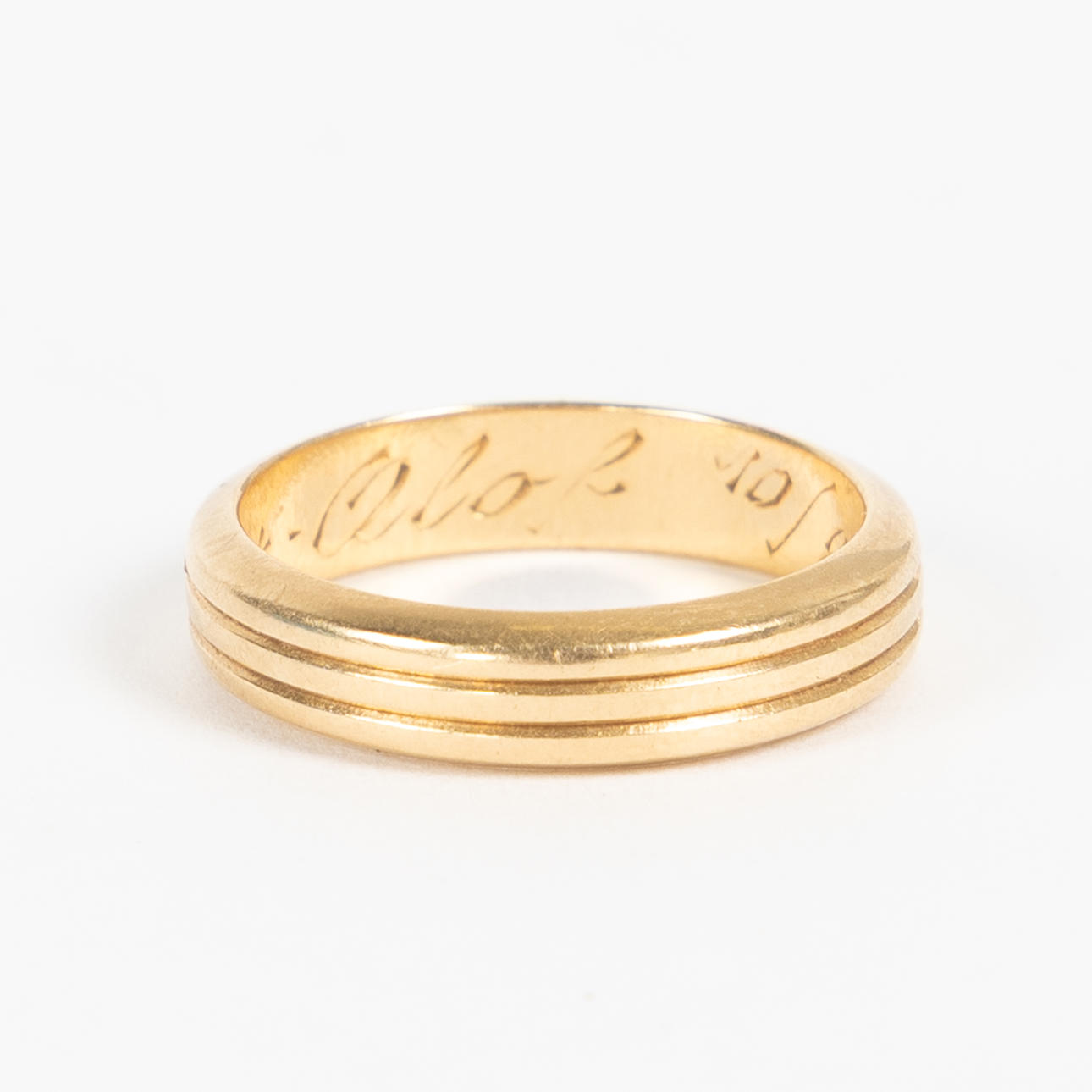 RING, 18K, import mark.