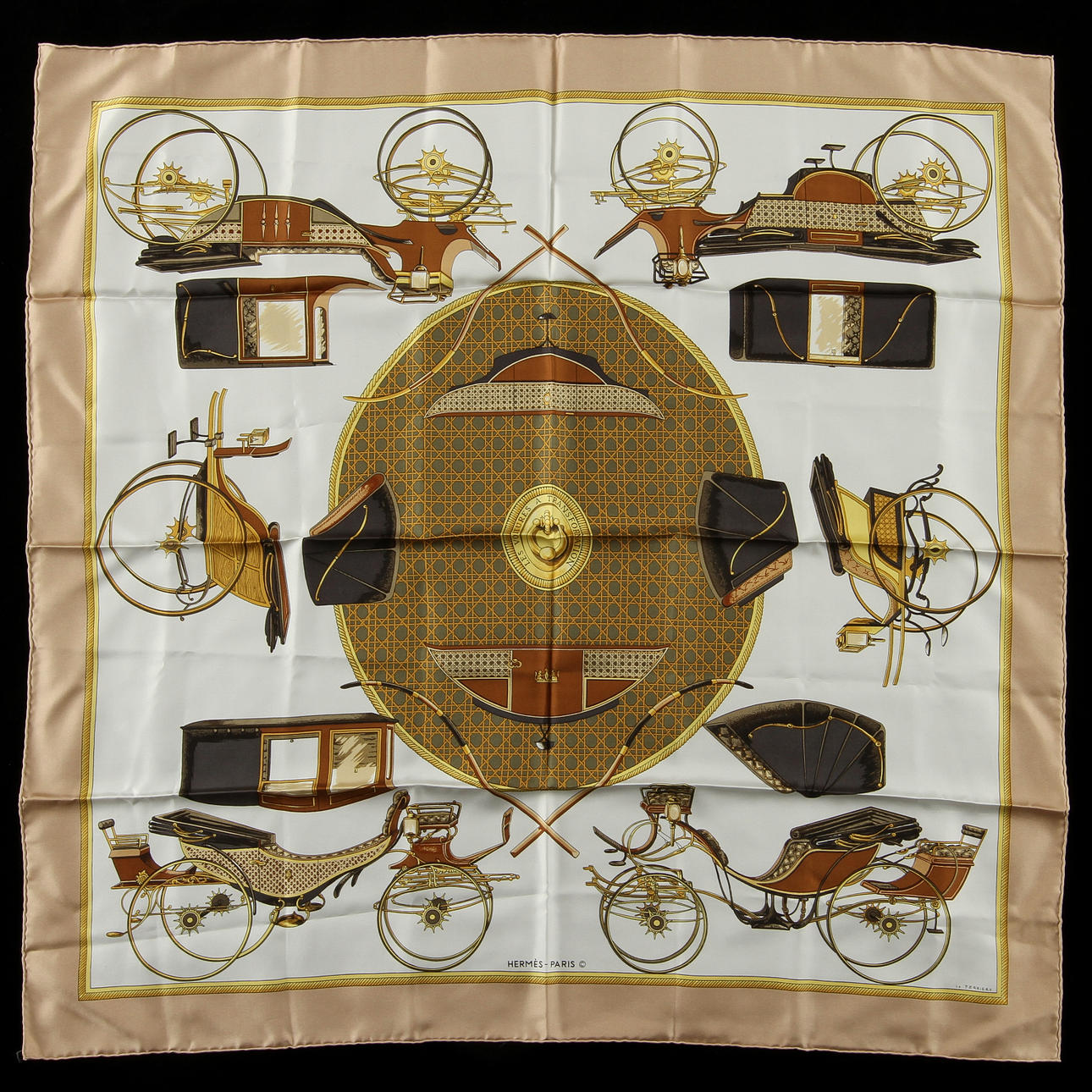 SCARF, "Les Voitures a Transformation" Françoise De La Perriere, Hermès, Frankrike.