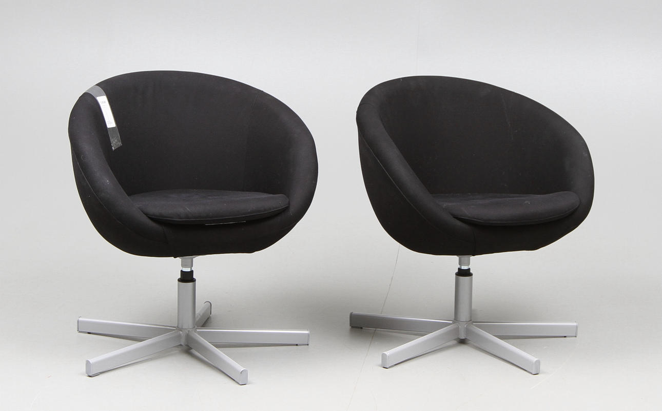 SNURRFÅTÖLJER, ett par. Ikea.