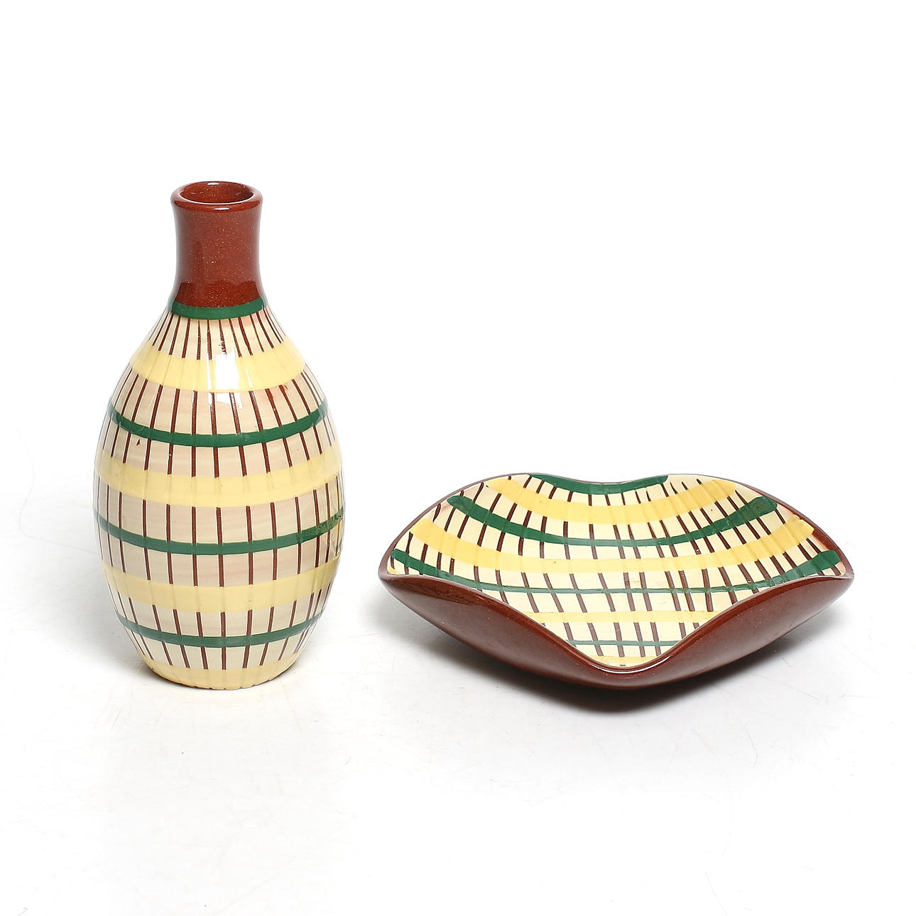 VAS och SKÅL, keramik, Anna-Lisa Thomson, Upsala-Ekeby, 1900-talets mitt.