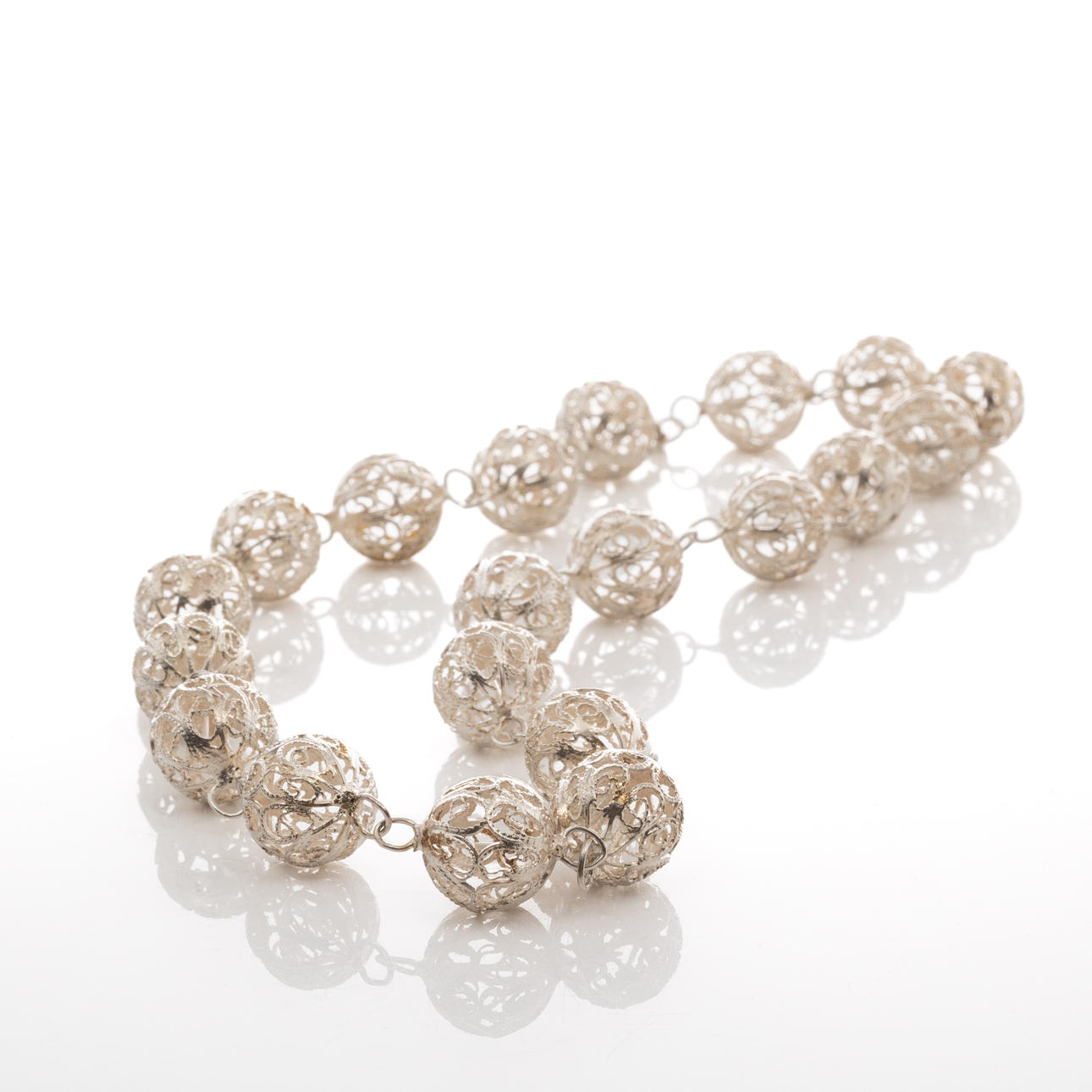 COLLIER, Silver, Filigran.