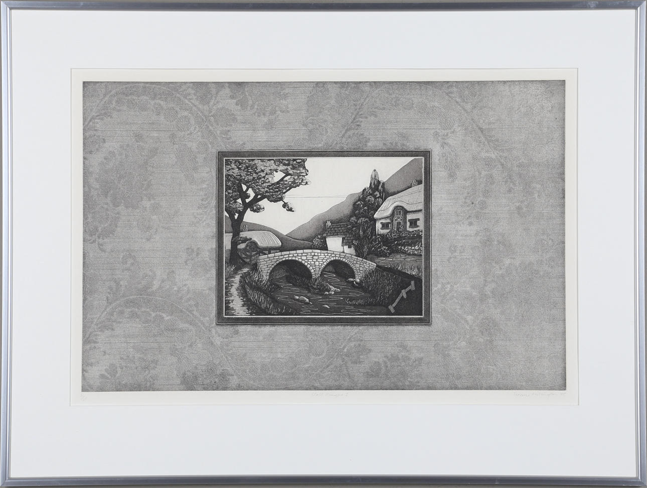 TERENCE MILLINGTON. etsning, signerad, daterad 75 och numrerad 61/75.