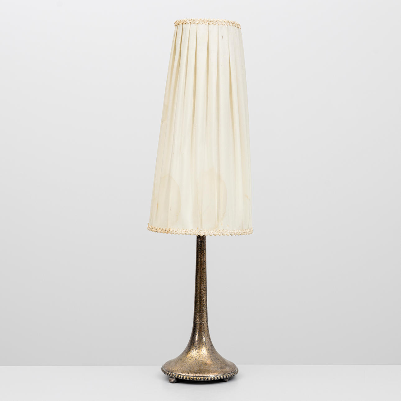 TABLE LAMP, nickel silver, Art Deco, 1920s.