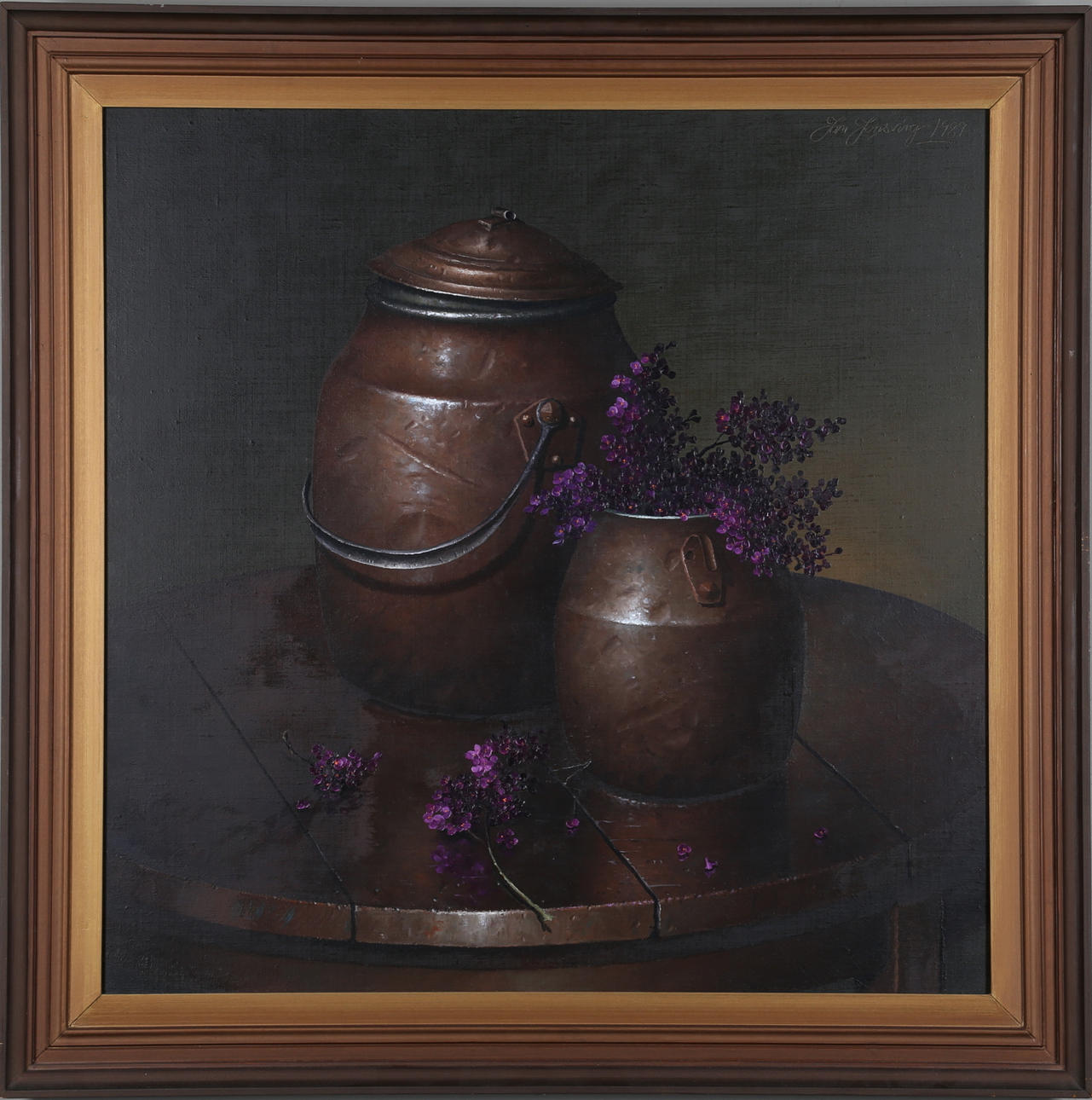 JAN JONSVING. olja på duk, signerad och daterad 1989.