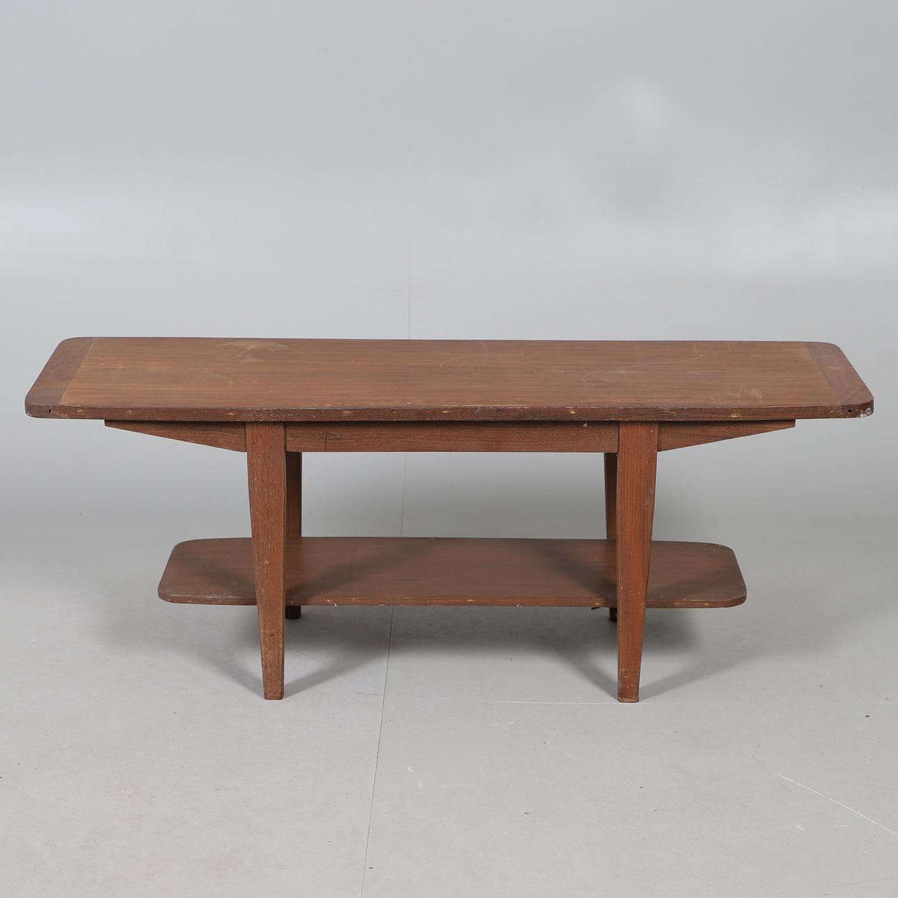 MID CENTURY HANDMADE COFFEE TABLE.