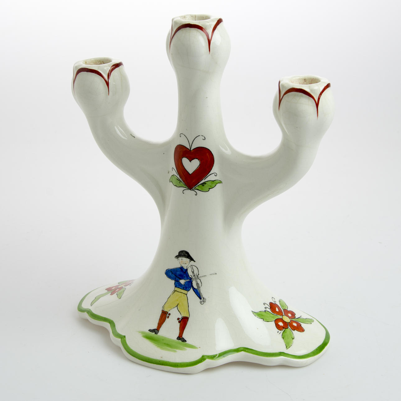 KANDELABER, "Daldansen", porslin, Rörstrand.