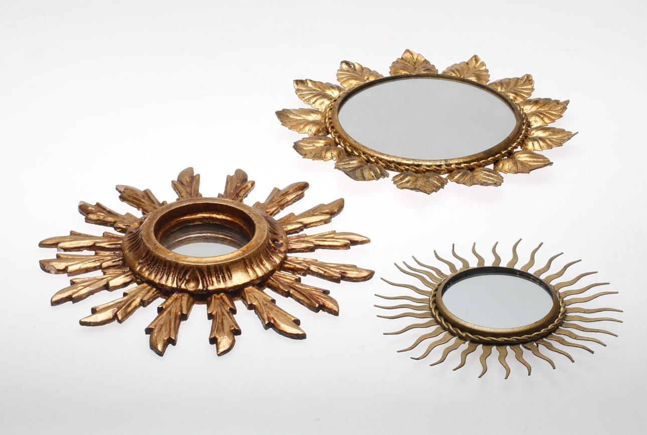 SOLSPEGLAR, 3 st, 1900-tal.