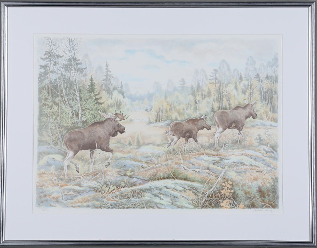 JAROSLAV CHUDY. färglitografi, signerad och numrerad 221/380.