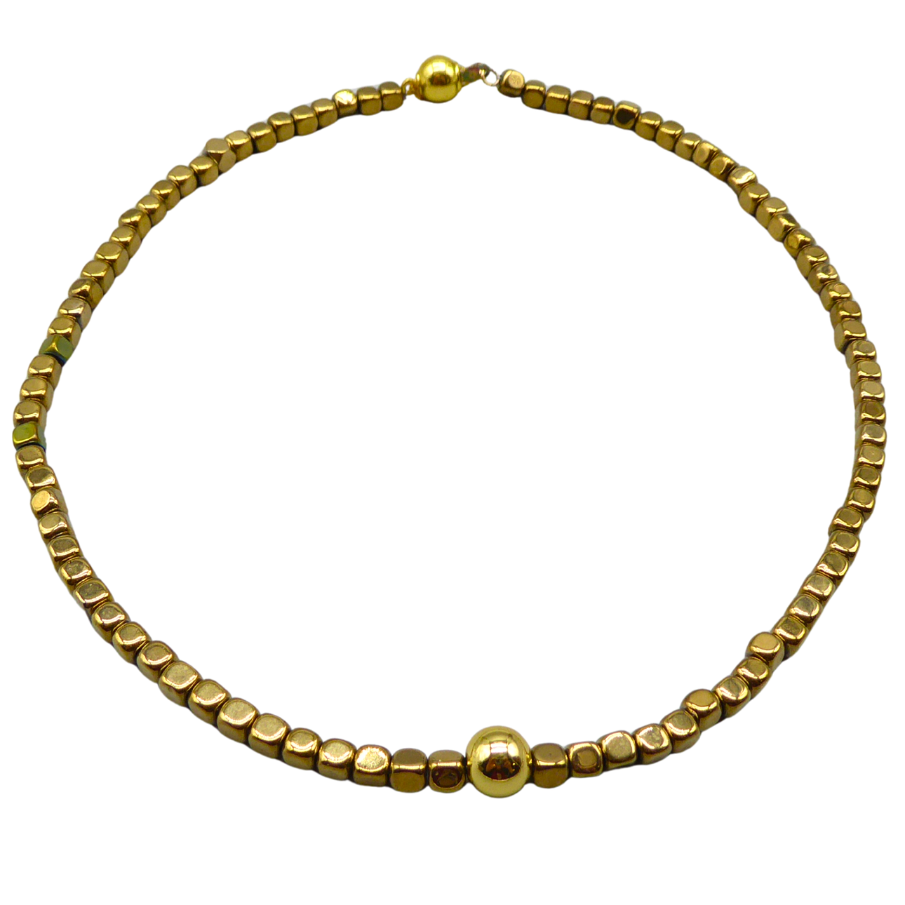 HEMATITE NECKLACE.