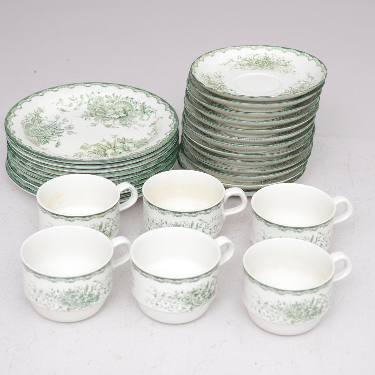 SERVISDELAR, "GRÖNA ANNA", RÖRSTRAND.