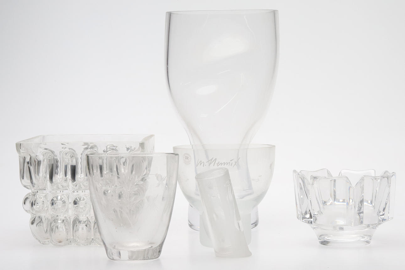 PARTI GLAS, bl. a. Reijmyre, Orrefors.