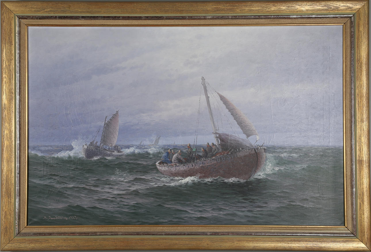 THERESIA SANDSTRÖM. olja på duk, signerad och daterad 1927.