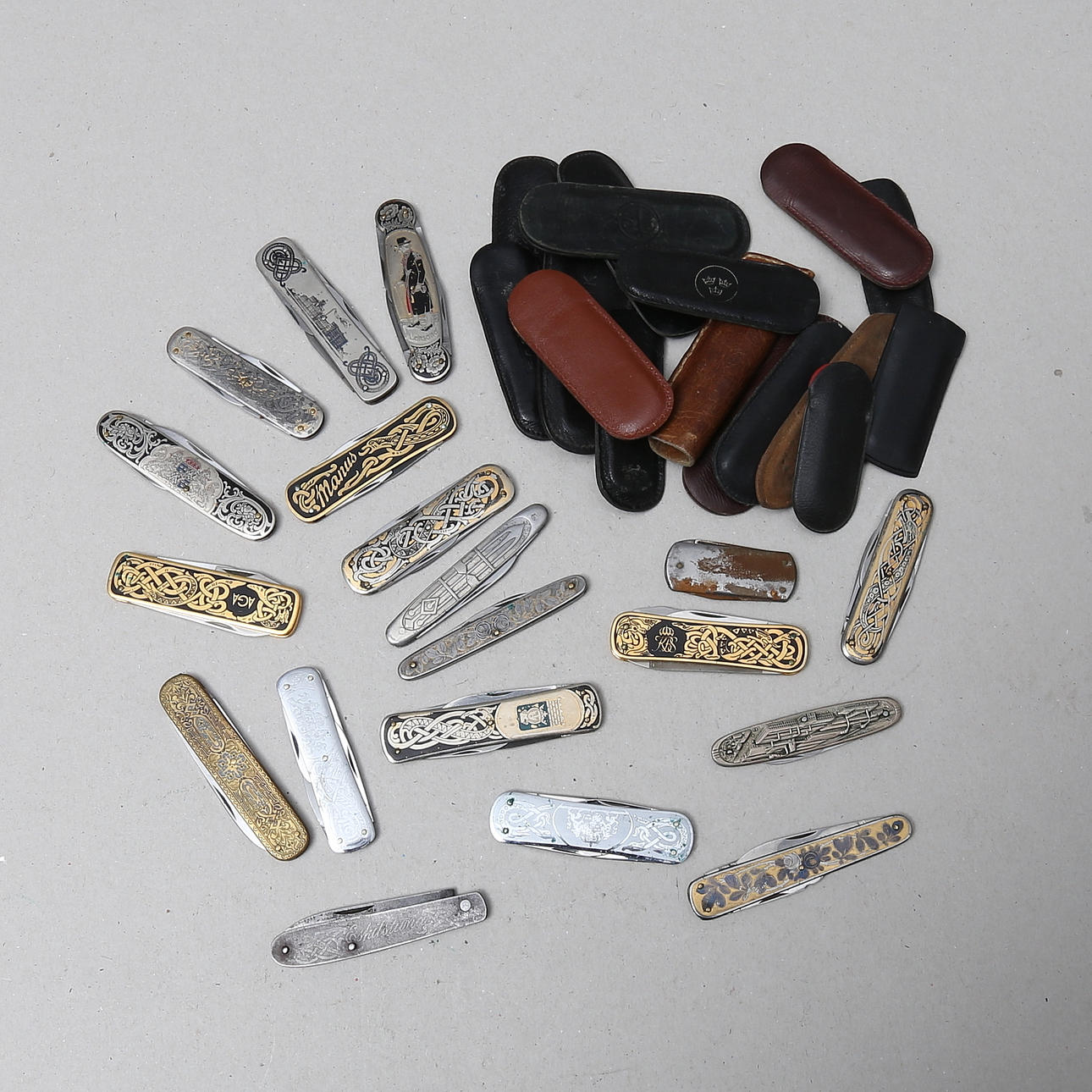 FÄLLKNIVAR, 19 st, bl a Eka, Eskilstuna.