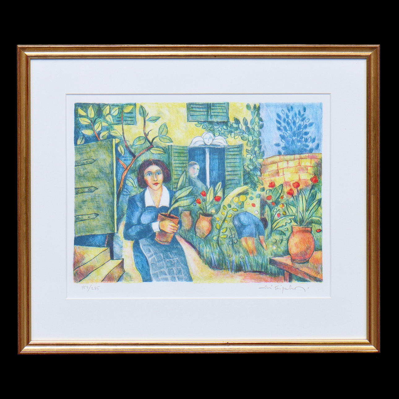 JUSSI TAIPALEENMÄKI. COLOUR LITHOGRAPH 159/285, SIGNED, FRAMED.