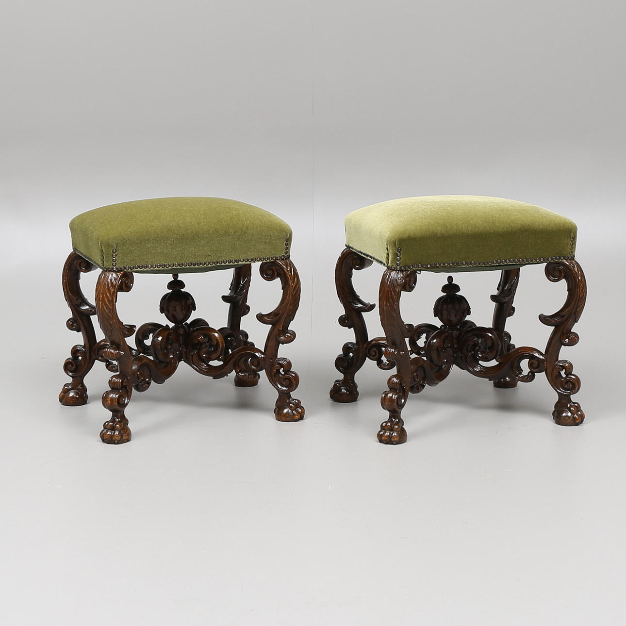 PALLAR, ett par, rokokostil, 1900-talets första hälft.