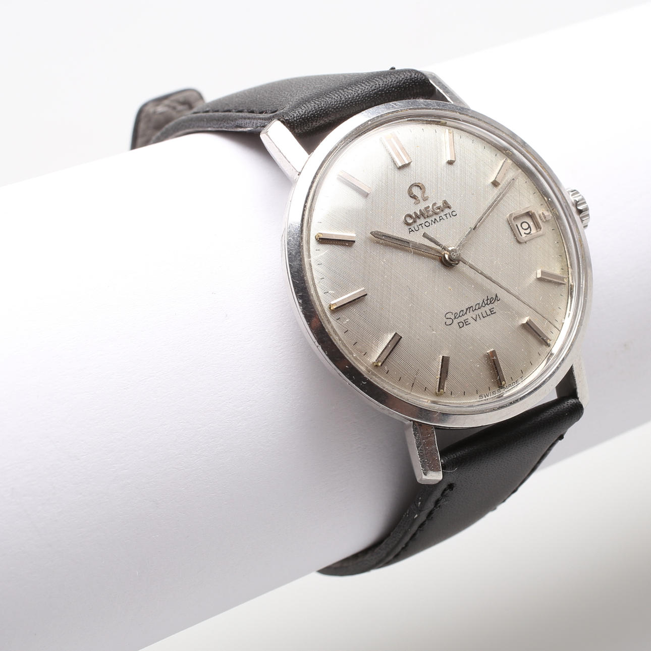 HERRARMBANDSUR, Omega Seamaster De Ville, stålboett, 1960-tal.