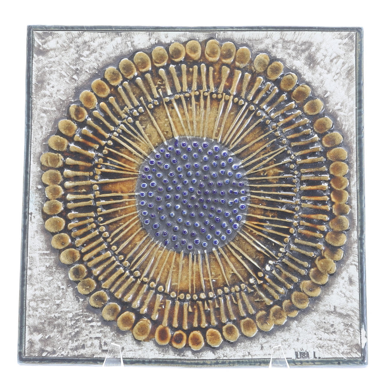 LISA LARSON. Wall relief, stoneware, Gustavsberg.