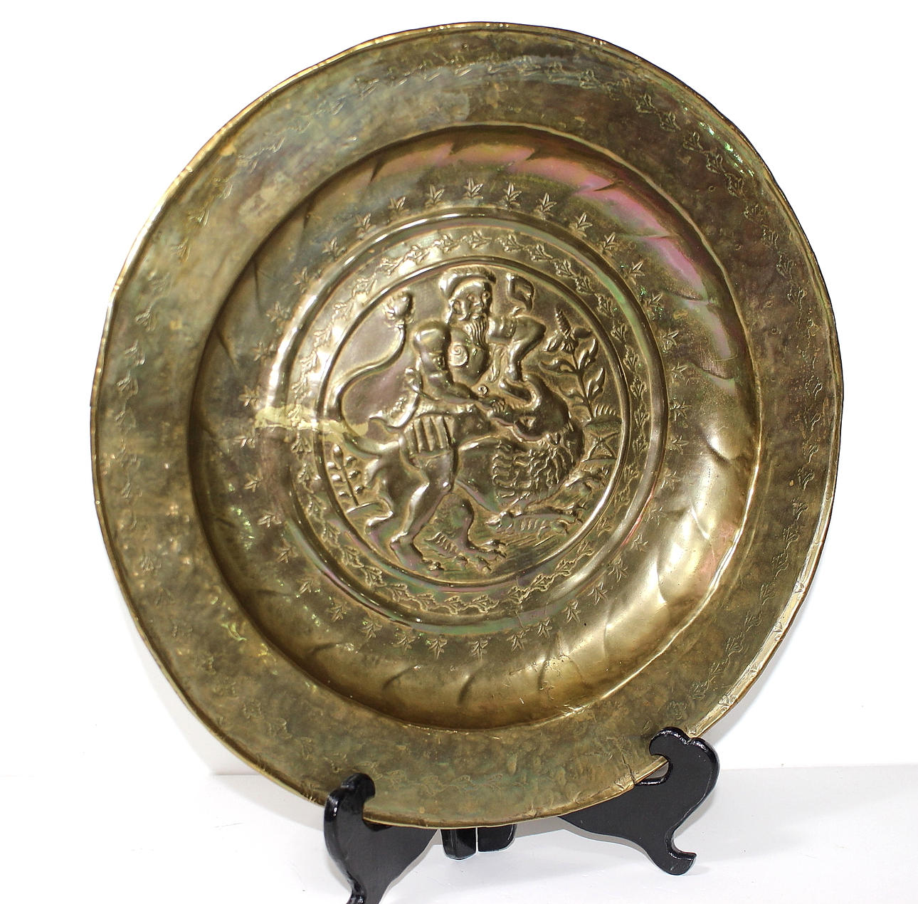 VÄGGDEKORATION, mässing.