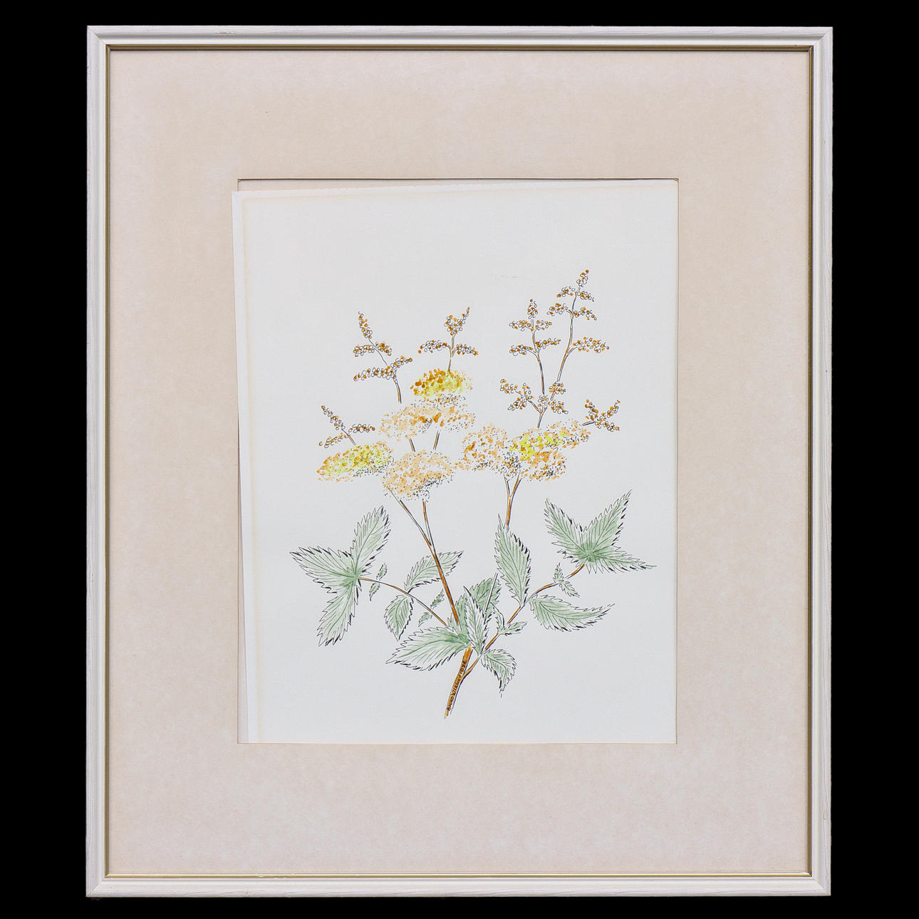 BRUNO WIKLUND "ÄLGÖRT" WATERCOLOUR / MIXED MEDIA, GLAZED, SIGNED, DATED 1982, A TERGO.