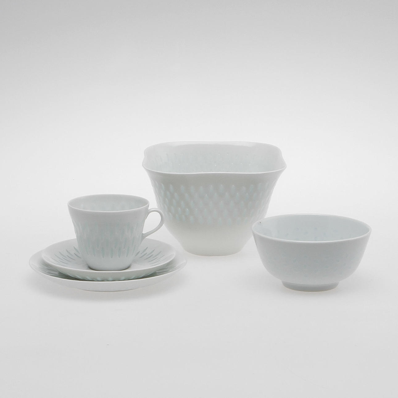 KAFFESERVIS, 26 delar, porslin, Fridl Holzer-Kjellberg.