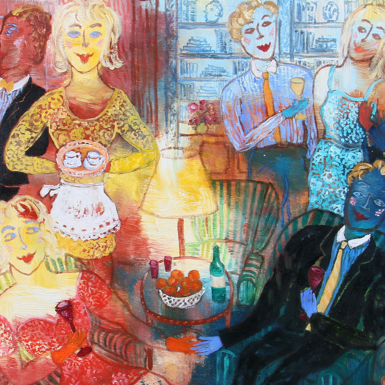 CHRISTINA KNALL. Oil on canvas, signed.