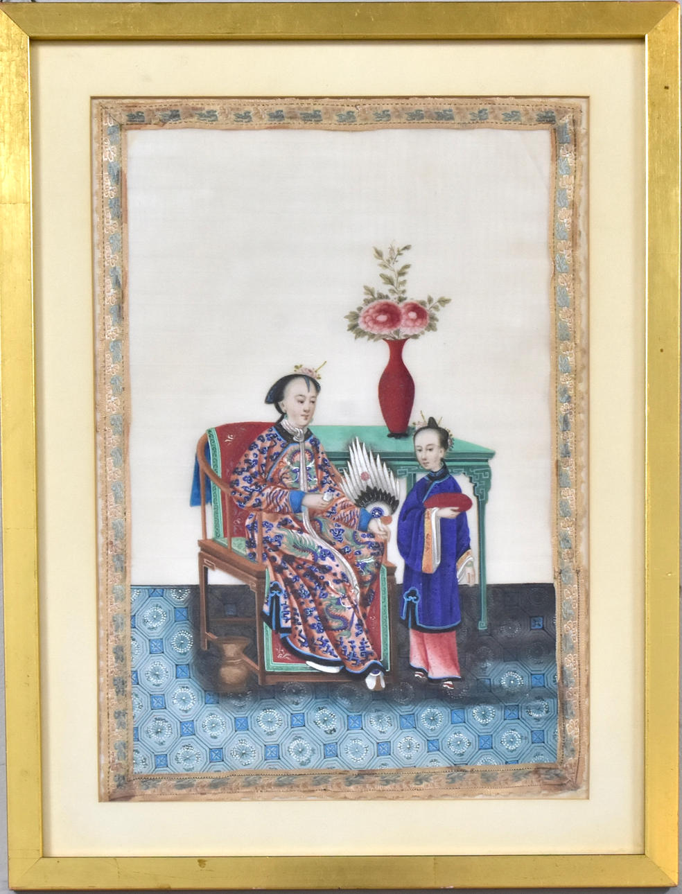 OKÄND KONSTNÄR. Tempera, China, 19th century.