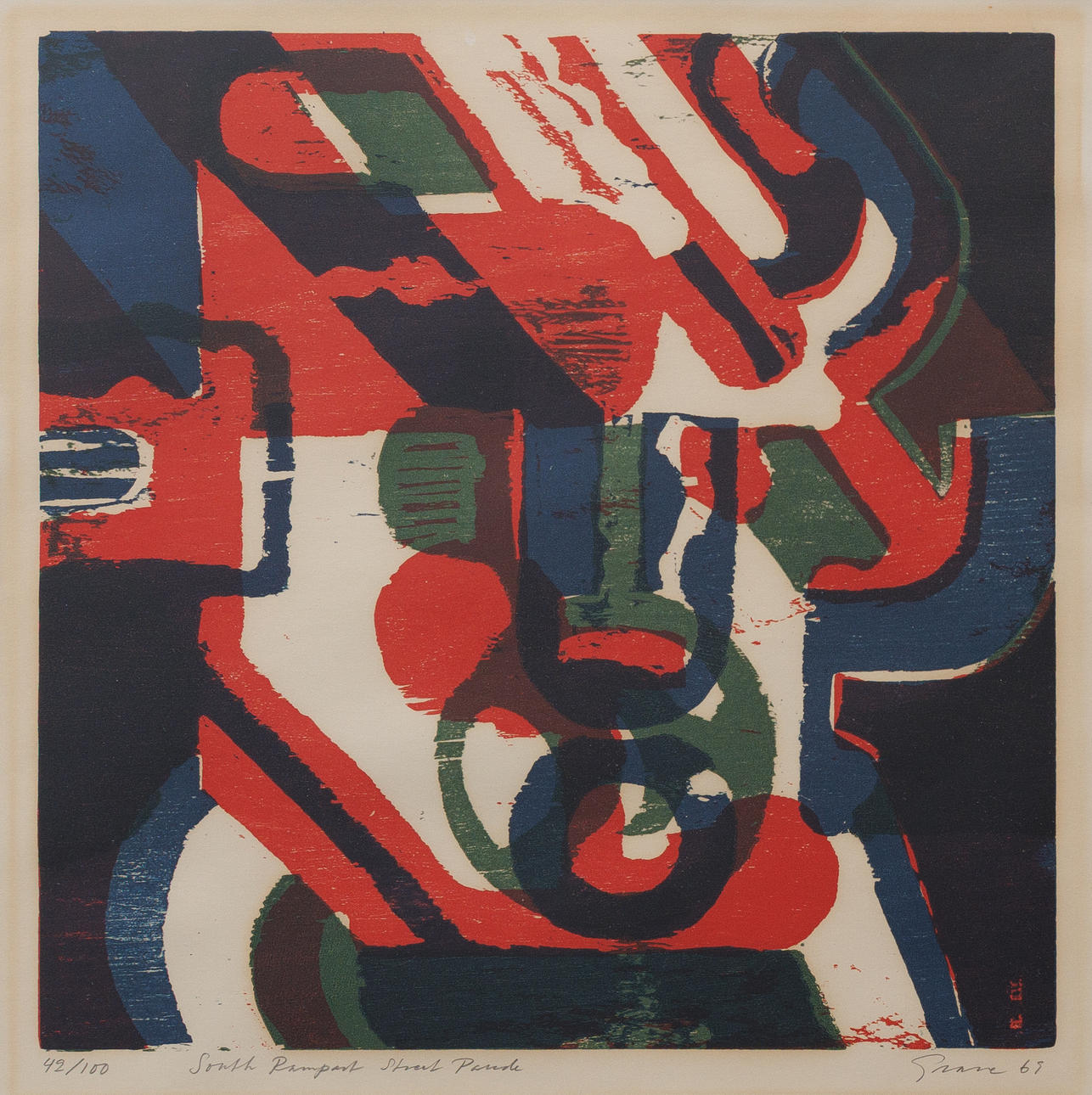 KNUT GRANE. Titled, lithograph no. 42/100, signed and dated -79.