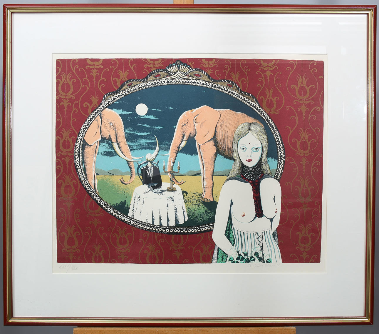 BERT JOHNNY NILSSON. Lithograph, numbered XXIV/XXV, signed.