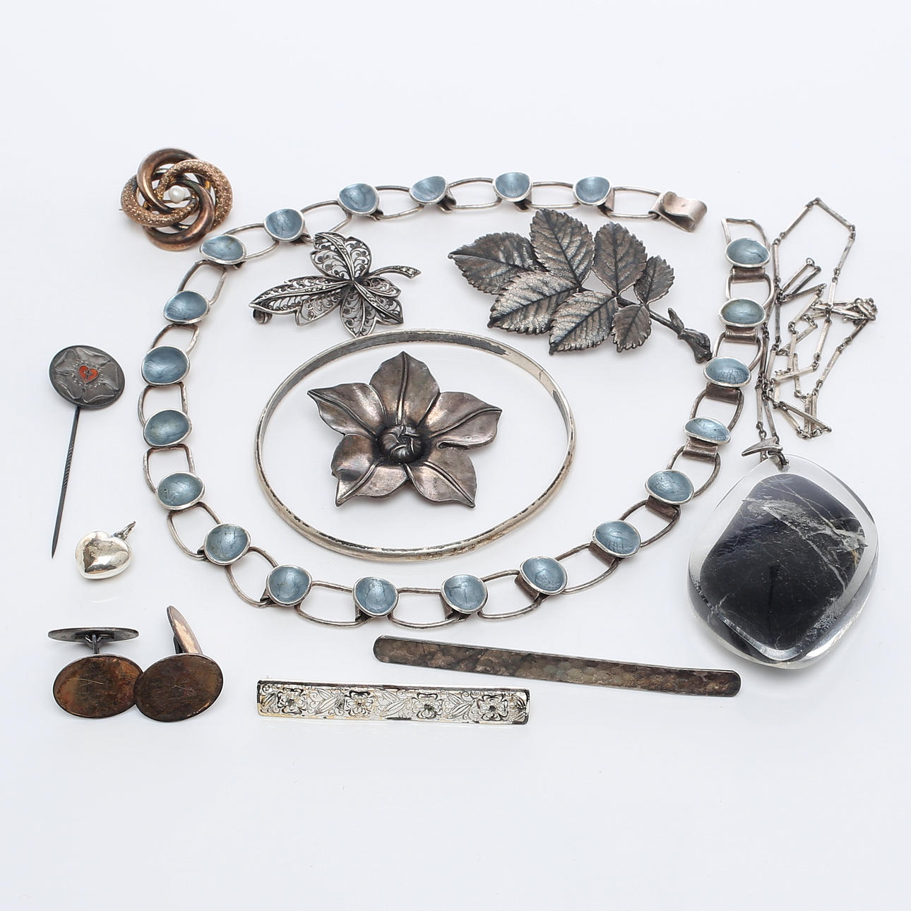 SMYCKEN, delvis silver, 1900-tal.