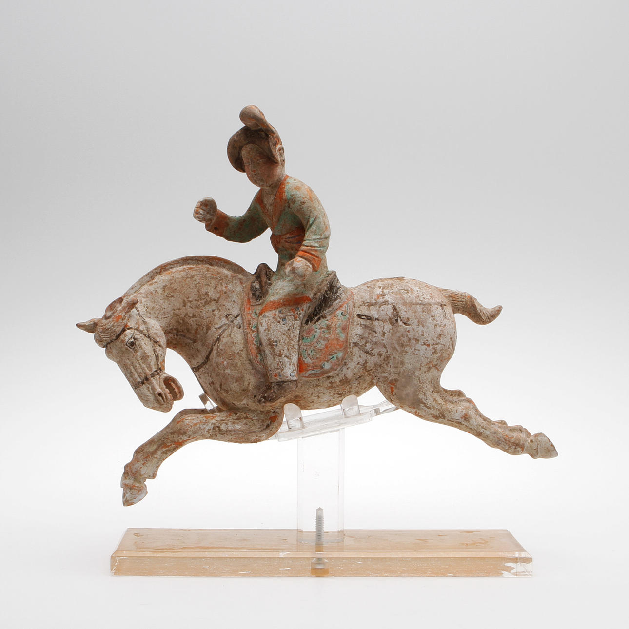 FIGUR, lergods, Kina, Tang (618-906).