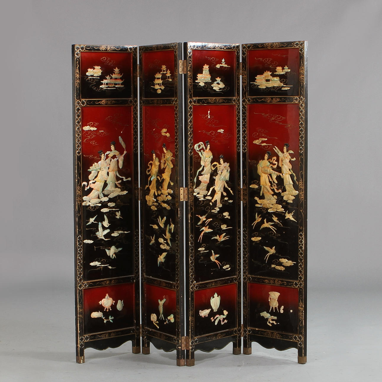 VÄGGSKÄRM, orientalisk, 1900-tal.