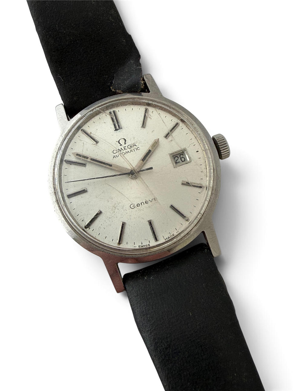OMEGA GENTS AUTOMATIC WRISTWATCH.