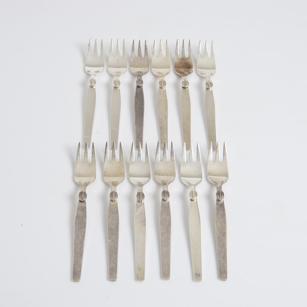 TÅRTGAFFLAR, 12 stycken, rostfritt, GAB, Zoegas.