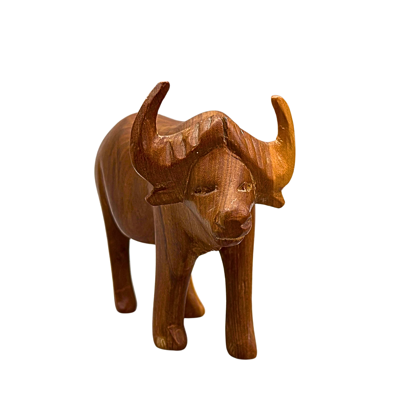 HANDSKUREN TRÄFIGUR AV EN VATTENBUFFEL