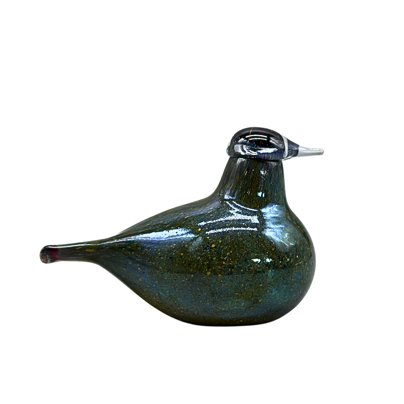 OIVA TOIKKA. GLASFIGUR FÅGEL UR KOLLEKTIONEN "BIRDS BY TOIKKA", MUNBLÅST VID IITTALA GLASBRUK I FINLAND