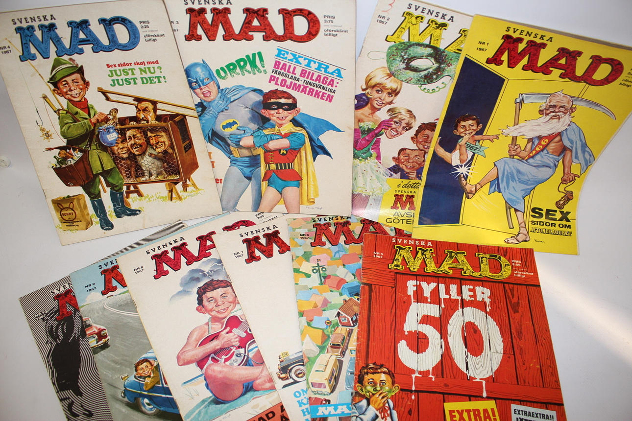 SERIETIDNINGAR, 11 st, MAD, 1967.