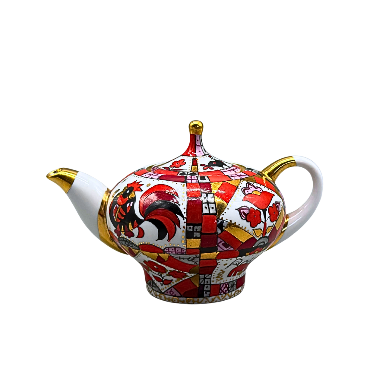 LOMONOSSOW. LITEN TEKANNA "RÖD TUPP" PORSLIN USSR